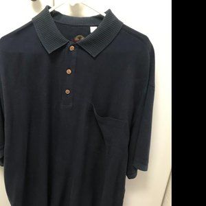 Tommy Bahama, XL, Blue, 100% Silk, Polo